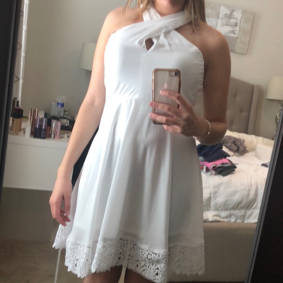 NWOT White mini summer dress - Picture 8 of 8